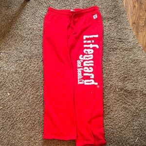 Red Lifeguard Sweatpants